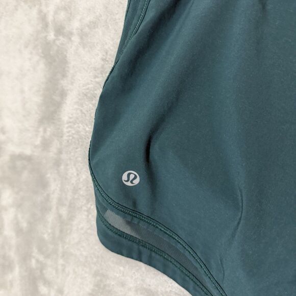 Lululemon Hotty Hot Lined Shorts Womens Size 8 Green Workout Run Gym Athletic - Picture 3 of 8